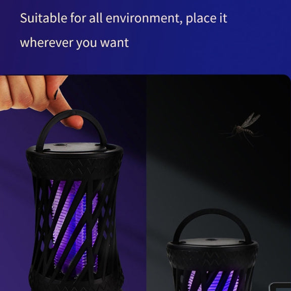 Household UV Light Touch Mosquito Repellent Lamp, Rechargeable(Black)