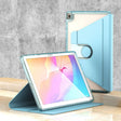 For Huawei MatePad T10 / T10S Clear 360 Rotation Stand Smart Leather Tablet Case(Baby Blue) - Huawei by PMC TechLife | Online Shopping South Africa | PMC TechLife | Buy Now Pay Later Mobicred
