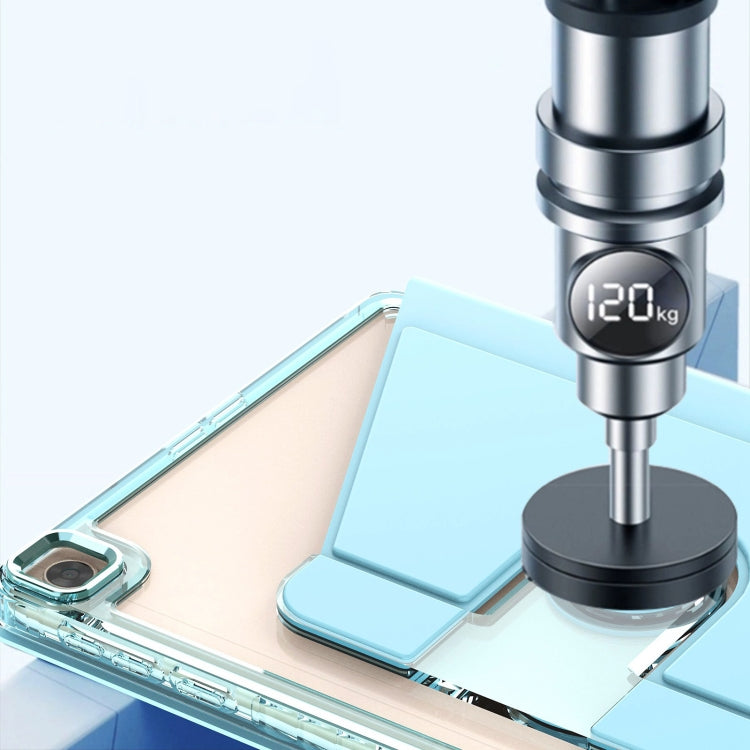 For Huawei MatePad T10 / T10S Clear 360 Rotation Stand Smart Leather Tablet Case(White) - Huawei by PMC TechLife | Online Shopping South Africa | PMC TechLife | Buy Now Pay Later Mobicred