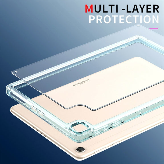 For Huawei MatePad T10 / T10S Clear Acrylic Shockproof Tablet Case(Purple)