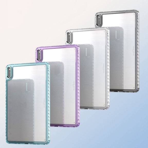 For Huawei MatePad 10.4 Clear Acrylic Shockproof Tablet Case(White)