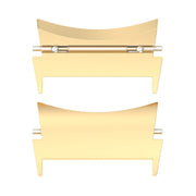 For Samsung Galaxy Watch 6 / 6 Classic 1 Pair Stainless Steel Metal Watch Band Connector(Gold)