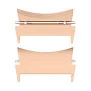 For Samsung Galaxy Watch 6 / 6 Classic 1 Pair Stainless Steel Metal Watch Band Connector(Rose Gold)
