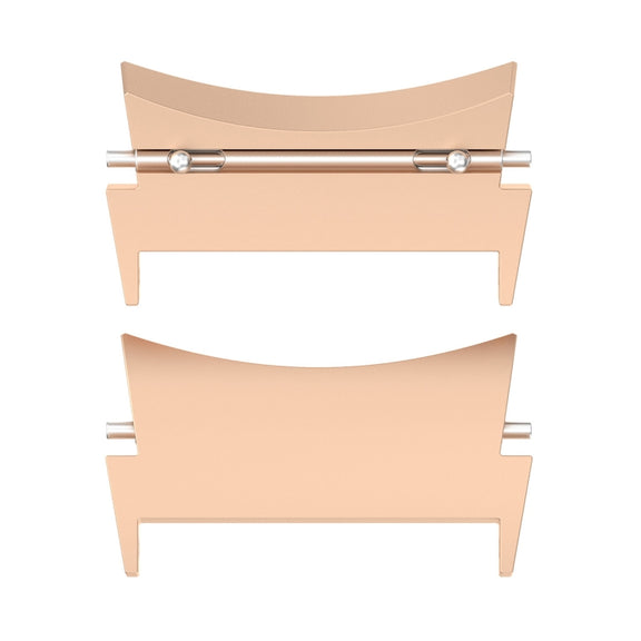 For Samsung Galaxy Watch 6 / 6 Classic 1 Pair Stainless Steel Metal Watch Band Connector(Rose Gold)