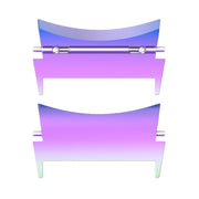 For Samsung Galaxy Watch 6 / 6 Classic 1 Pair Stainless Steel Metal Watch Band Connector(Colorful)