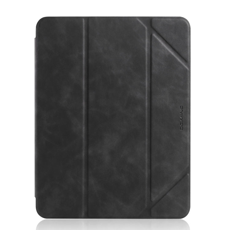 For iPad 10.2 2021 / 2020 / 2019 DG.MING See Series Horizontal Flip Leather Case with Holder & Pen Holder(Black) - free shipping - PMC Jewellery - Order now!