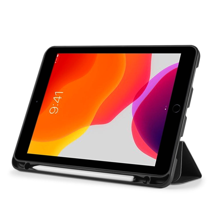 For iPad 10.2 2021 / 2020 / 2019 DG.MING See Series Horizontal Flip Leather Case with Holder & Pen Holder(Black) - free shipping - PMC Jewellery - Order now!