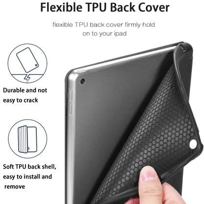 For iPad 10.2 2021 / 2020 / 2019 DG.MING See Series Horizontal Flip Leather Case with Holder & Pen Holder(Black) - free shipping - PMC Jewellery - Order now!