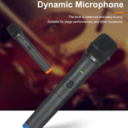 XTUGA S400 Professional 4-Channel UHF Wireless Microphone System with 4 Handheld Microphone(US Plug)