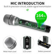 XTUGA U-F4600 Professional 4-Channel UHF Wireless Microphone System with 4 Handheld Microphone(US Plug)