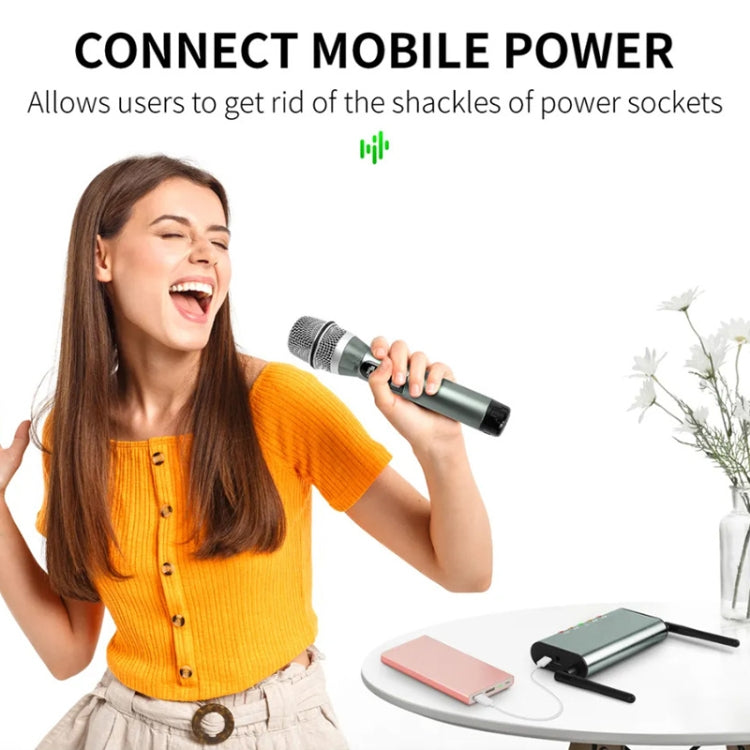 XTUGA U-F4600 Professional 4-Channel UHF Wireless Microphone System with 4 Handheld Microphone(US Plug) - Microphone by XTUGA | Online Shopping South Africa | PMC TechLife | Buy Now Pay Later Mobicred