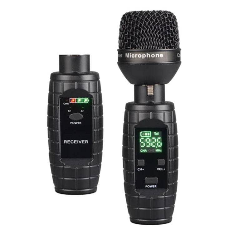 XTUGA U-95 Wireless XLR Transmitter and Receiver UHF Wireless Guitar Transmitter Receiver With Condenser Mic - Microphone by XTUGA | Online Shopping South Africa | PMC TechLife | Buy Now Pay Later Mobicred