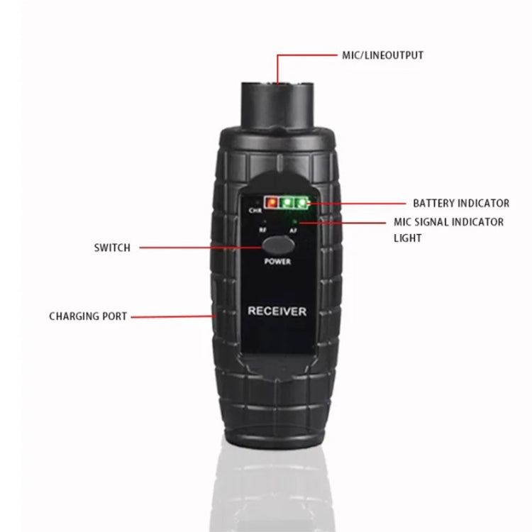 XTUGA U-95 Wireless XLR Transmitter and Receiver UHF Wireless Guitar Transmitter Receiver With Condenser Mic - Microphone by XTUGA | Online Shopping South Africa | PMC TechLife | Buy Now Pay Later Mobicred