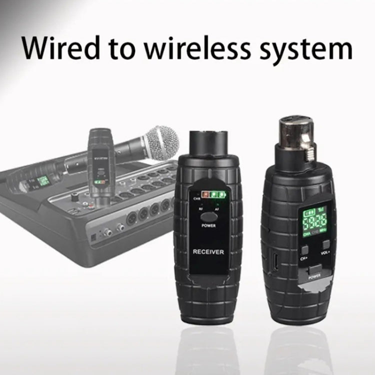 XTUGA U-95 Wireless XLR Transmitter and Receiver UHF Wireless Guitar Transmitter Receiver With Condenser Mic - Microphone by XTUGA | Online Shopping South Africa | PMC TechLife | Buy Now Pay Later Mobicred