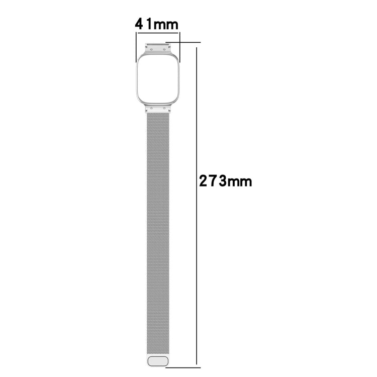 For Redmi Watch 3 Lite / Watch 3 Active 2 in 1 Milan Metal Watch Band with Watch Frame(Rose Gold) - free shipping - PMC TechLife - Order now!