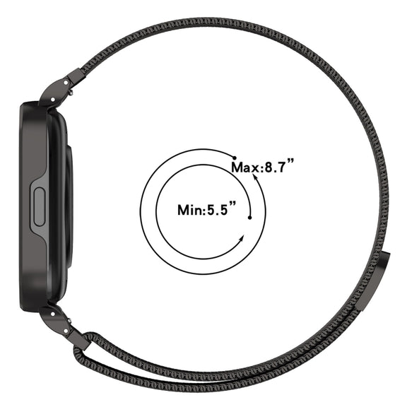 For Redmi Watch 3 Lite / Watch 3 Active 2 in 1 Milan Metal Watch Band with Watch Frame(Gold)