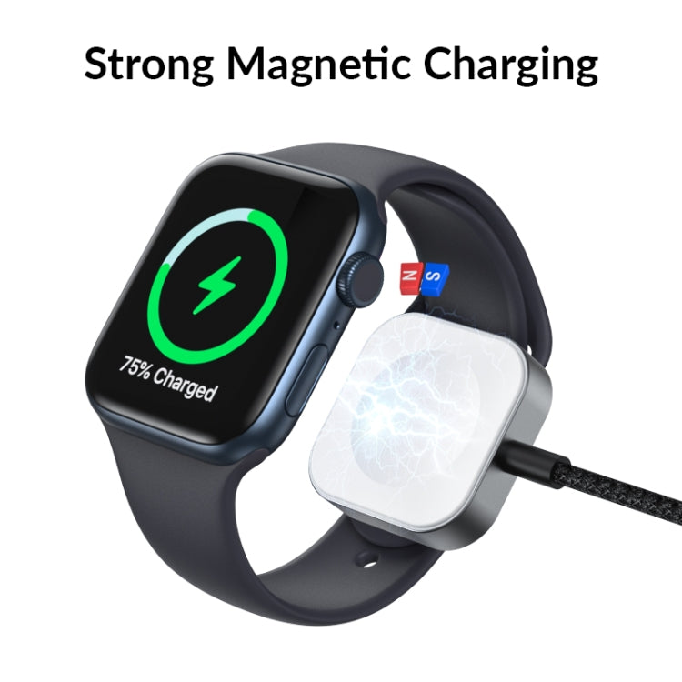 For Apple Watch USB Interface Magnetic Charger(Silver) - Charger / Holder by PMC TechLife | Online Shopping South Africa | PMC TechLife | Buy Now Pay Later Mobicred