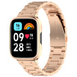 For Redmi Watch 3 Lite / Watch 3 Active 2 in 1 Three-bead Metal Watch Band with Watch Frame(Rose Gold) - free shipping - PMC TechLife - Order now!