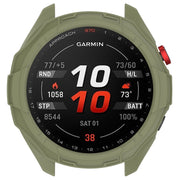 For Garmin Approach S70 47mm Armor Hollow Watch Protective Case(Green)
