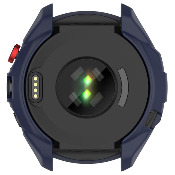 For Garmin Approach S70 47mm Armor Hollow Watch Protective Case(Midnight Blue)