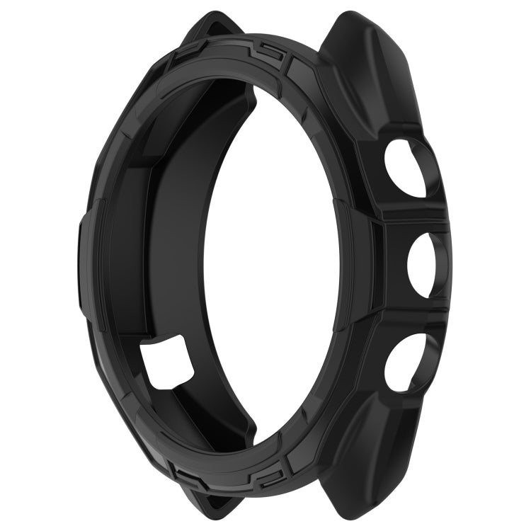 For Garmin Approach S70 42mm Armor Hollow Watch Protective Case(Black) - Watch Cases by PMC TechLife | Online Shopping South Africa | PMC TechLife