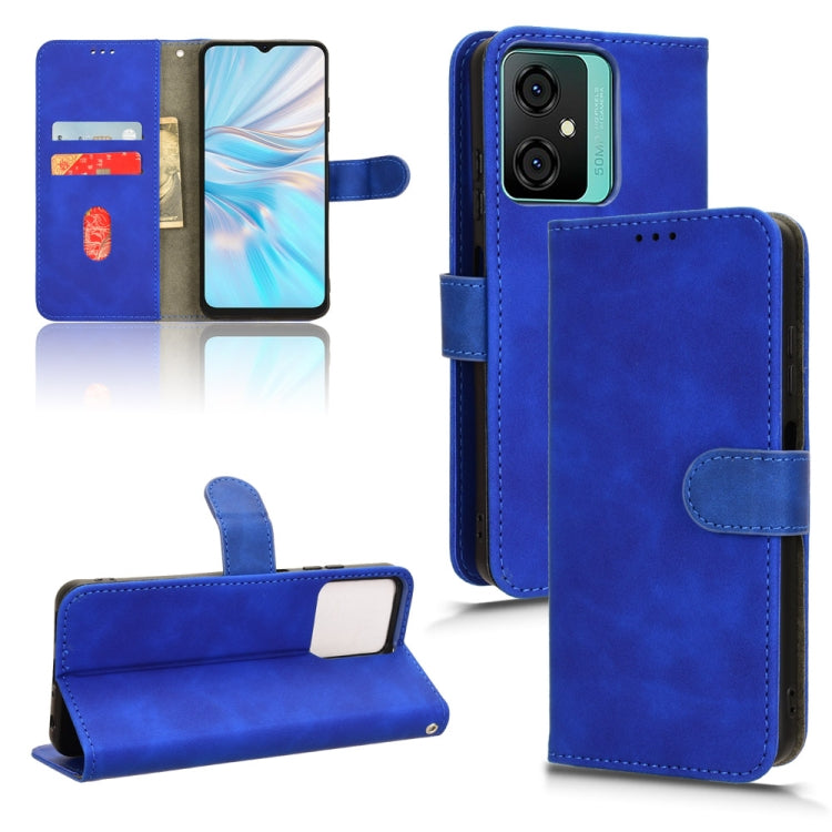 For Blackview OSCAL C70 Skin Feel Magnetic Flip Leather Phone Case(Blue) - More Brand by PMC TechLife | Online Shopping South Africa | PMC TechLife