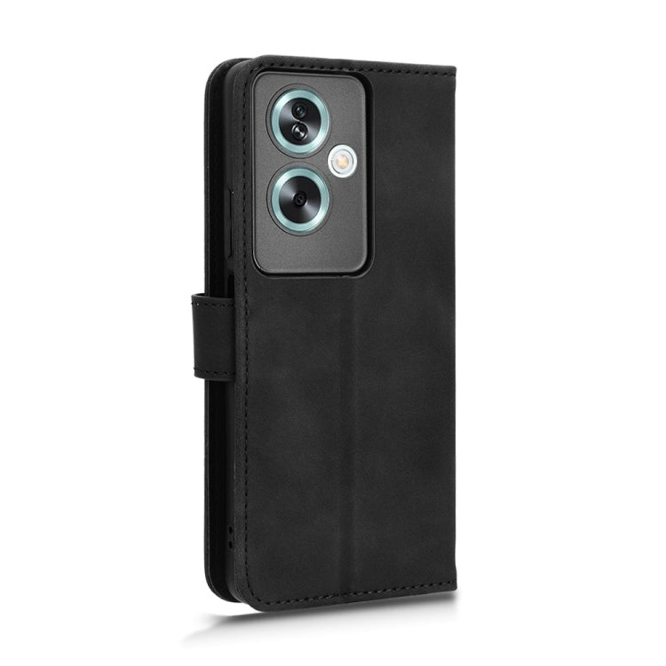 For OPPO A79 5G Skin Feel Magnetic Flip Leather Phone Case(Black) - OPPO Cases by PMC TechLife | Online Shopping South Africa | PMC TechLife