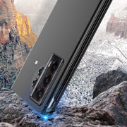 For Honor Magic V2 Electroplated Mirror Protective Phone Case with Holder(Silver)