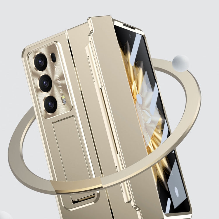 For Honor Magic V2 Integrated Folding Phone Case with Hinge(Silver)
