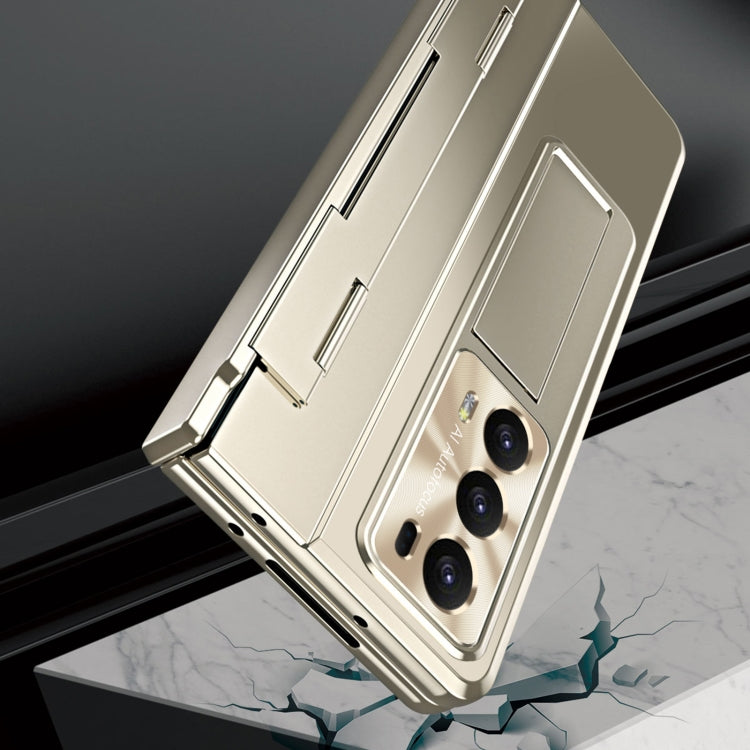 For Honor Magic V2 Integrated Folding Phone Case with Hinge(Silver)
