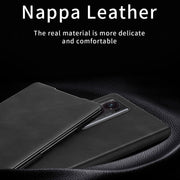 For Honor Magic V2 Celebrity Series Napa Texture Shockproof Phone Leather Case(Sapphire Blue)