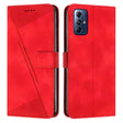 For Motorola Moto G Play 2024 Dream Triangle Leather Phone Case with Lanyard(Red) - Motorola Cases by PMC Jewellery | Online Shopping South Africa | PMC Jewellery | Buy Now Pay Later Mobicred