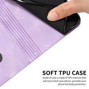 For Motorola Moto G Play 2024 Dream Triangle Leather Phone Case with Lanyard(Purple)