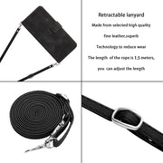 For Motorola Moto G Play 2024 Dream Triangle Leather Phone Case with Lanyard(Black)