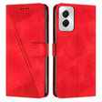 For Motorola Moto G Power 5G 2024 Dream Triangle Leather Phone Case with Lanyard(Red) - Motorola Cases by PMC Jewellery | Online Shopping South Africa | PMC Jewellery | Buy Now Pay Later Mobicred