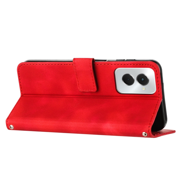 For Motorola Moto G Power 5G 2024 Dream Triangle Leather Phone Case with Lanyard(Red)
