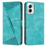 For Motorola Moto G Power 5G 2024 Dream Triangle Leather Phone Case with Lanyard(Green)