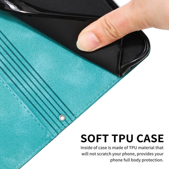 For Motorola Moto G Power 5G 2024 Dream Triangle Leather Phone Case with Lanyard(Green)