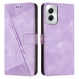For Motorola Moto G Power 5G 2024 Dream Triangle Leather Phone Case with Lanyard(Purple) - Motorola Cases by PMC Jewellery | Online Shopping South Africa | PMC Jewellery | Buy Now Pay Later Mobicred