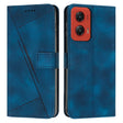 For Motorola Moto G Stylus 5G 2024 Dream Triangle Leather Phone Case with Lanyard(Blue) - Motorola Cases by PMC Jewellery | Online Shopping South Africa | PMC Jewellery | Buy Now Pay Later Mobicred
