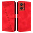 For Motorola Moto G Stylus 5G 2024 Dream Triangle Leather Phone Case with Lanyard(Red) - Motorola Cases by PMC Jewellery | Online Shopping South Africa | PMC Jewellery | Buy Now Pay Later Mobicred