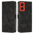 For Motorola Moto G Stylus 5G 2024 Dream Triangle Leather Phone Case with Lanyard(Black) - Motorola Cases by PMC Jewellery | Online Shopping South Africa | PMC Jewellery | Buy Now Pay Later Mobicred