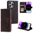 For iPhone 16 Pro Totem Flower Embossed Leather Phone Case(Brown) - iPhone 16 Pro Cases by PMC TechLife | Online Shopping South Africa | PMC TechLife | Buy Now Pay Later Mobicred