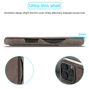For iPhone 16 Pro Max LC.IMEEKE Hon Ancient Series Flip Leather Phone Case(Coffee)