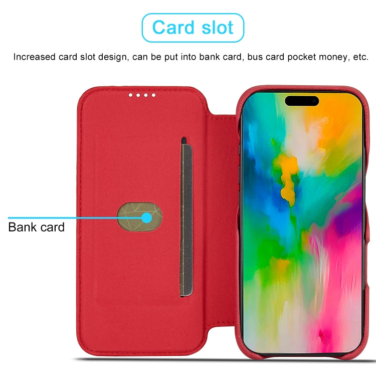 For iPhone 16 Pro LC.IMEEKE Hon Ancient Series Flip Leather Phone Case(Red) - free shipping - PMC Jewellery - Order now!