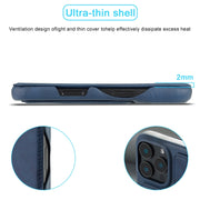 For iPhone 16 Pro LC.IMEEKE Hon Ancient Series Flip Leather Phone Case(Blue)