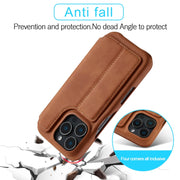 For iPhone 15 Pro Max LC.IMEEKE Hon Ancient Series Flip Leather Phone Case(Brown)