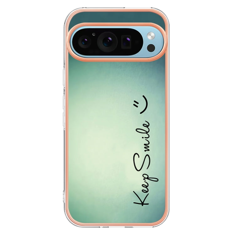 For Google Pixel 9 / 9 Pro Electroplating Dual-side IMD Phone Case(Smile) - Google Cases by PMC TechLife | Online Shopping South Africa | PMC TechLife | Buy Now Pay Later Mobicred