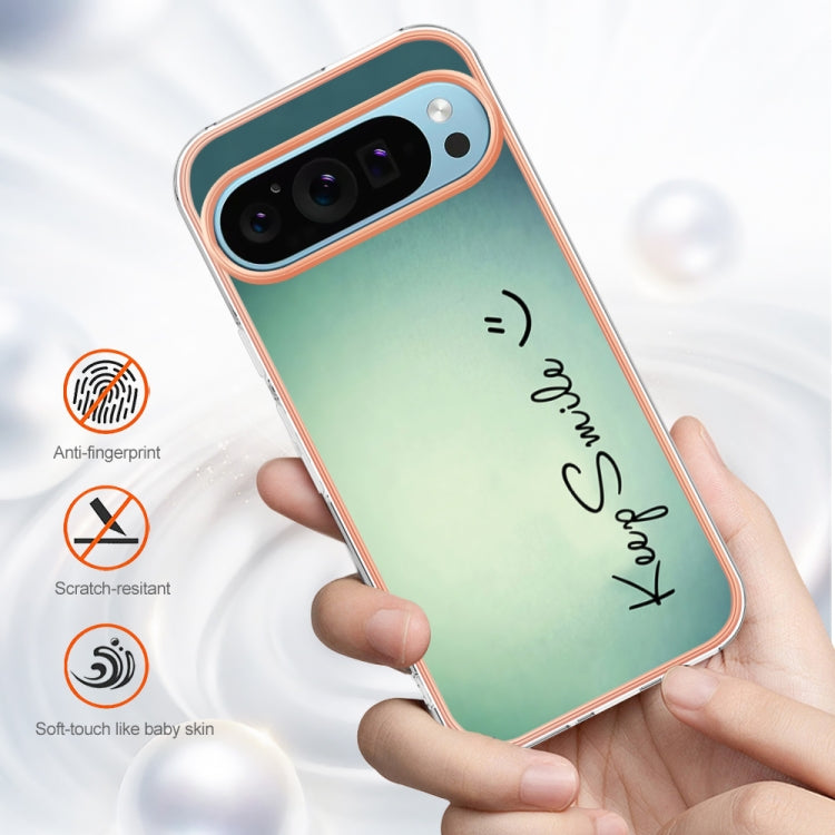 For Google Pixel 9 / 9 Pro Electroplating Dual-side IMD Phone Case(Smile) - Google Cases by PMC TechLife | Online Shopping South Africa | PMC TechLife | Buy Now Pay Later Mobicred