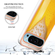 For Google Pixel 9 / 9 Pro Electroplating Dual-side IMD Phone Case(Draft Beer)